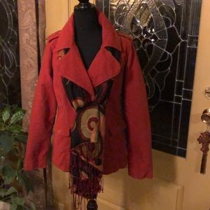 Large Orange Mossimo jacket